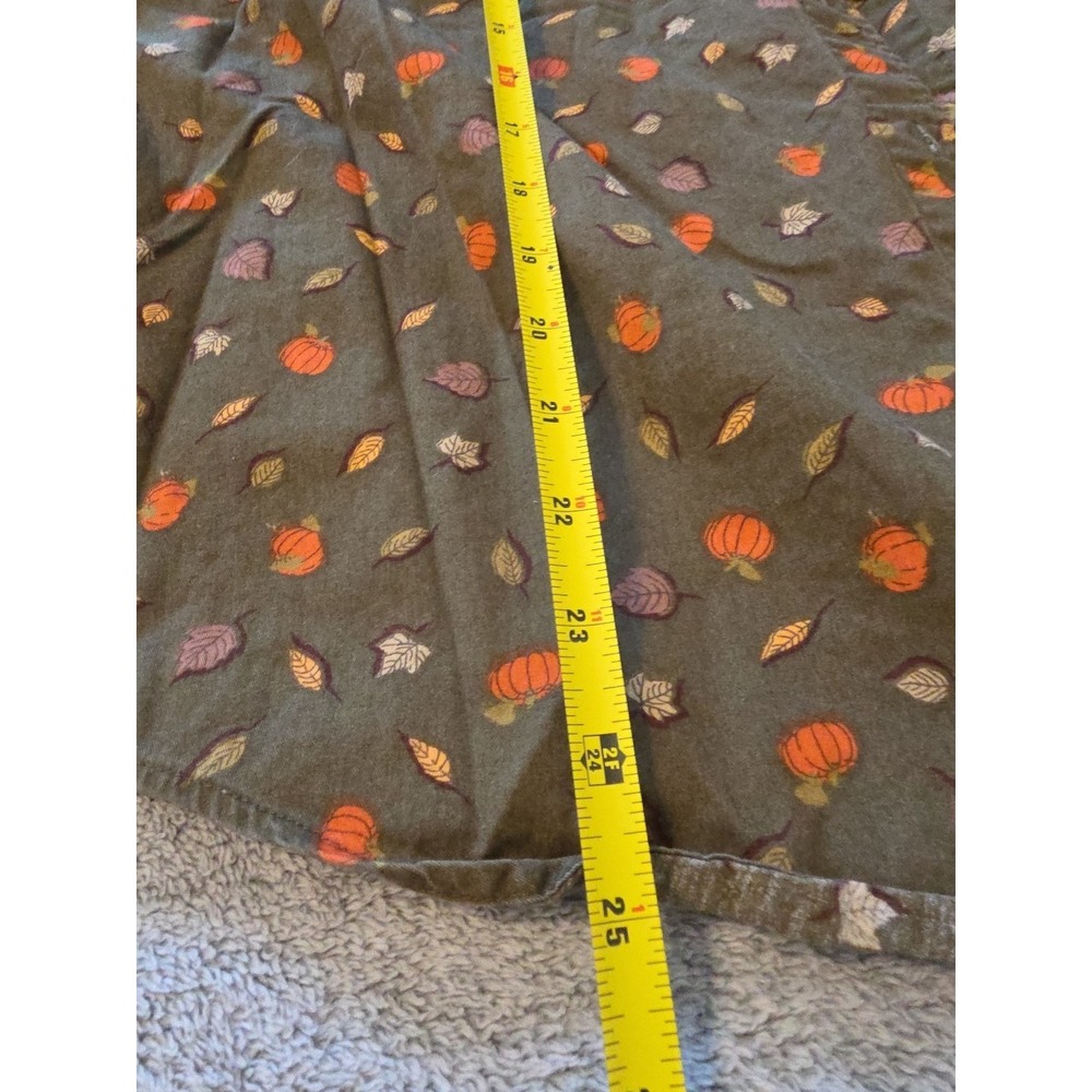 Karen Scott Fall Leave Pumpkin Olive Green Long Sleeve Womens L Cottage Granola - Picture 7 of 7